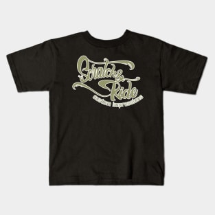 Scratch & Ride Brand (Light Olive Logo) Kids T-Shirt